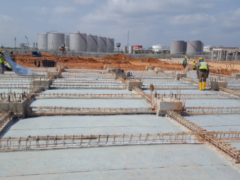 Pile cap foundation work