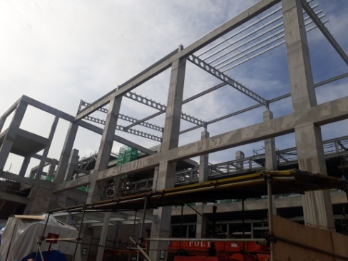 Steel structure erection